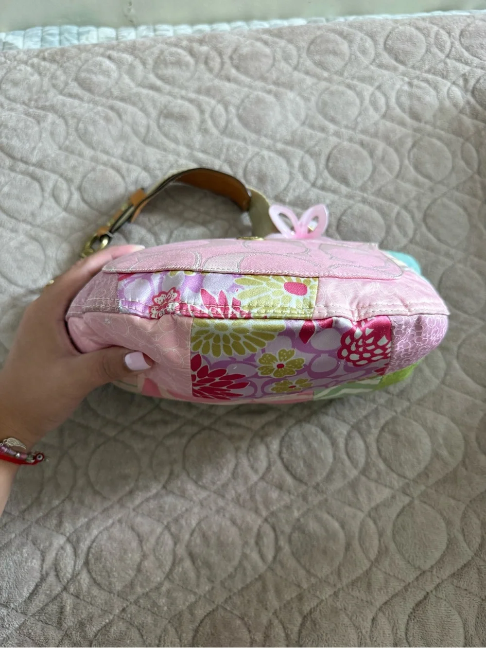 Coach Vintage Y2K colorful patchwork shoulder bag